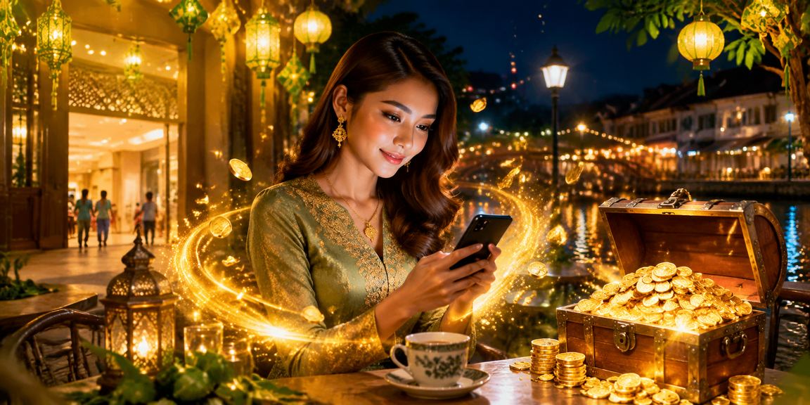 Pengguna Malaysia di Ipoh melayari platform sukan dalam talian erc20 semasa perayaan Hari Raya